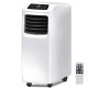 COSTWAY Portable Air Conditioner Unit  with Dehumidifier and Fan for Rooms. Remote Control  LED Display  Window Wall Mount  4 Caster Wheel  Sleep Mode and 2 Fan Speed 10 000 BTU - B07GRSYH77